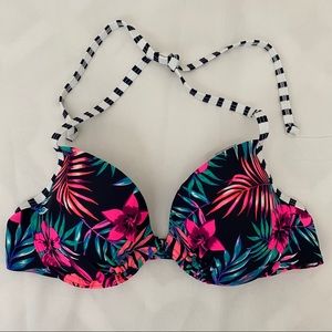 Tropical Push Up Bikini Top